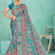 Graceful Printed Saree with Blouse Piece for Modern Ethnic Fashion  | SNR-RASHI