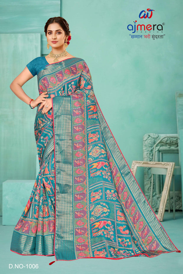 Graceful Printed Saree with Blouse Piece for Modern Ethnic Fashion  | SNR-RASHI