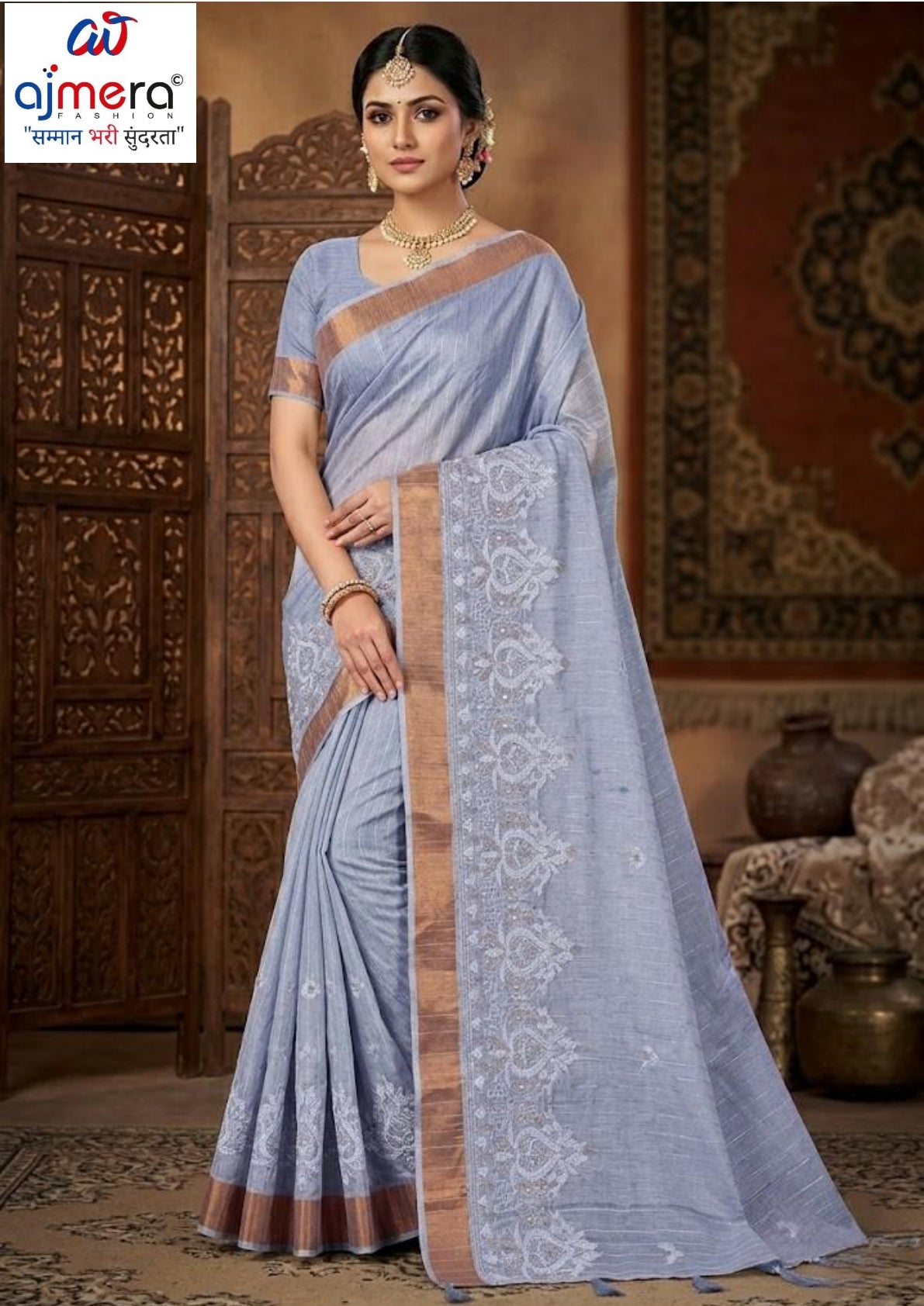 Designer Jacquard Silk Saree with Blouse Piece for Traditional Occasions | MTE-25353