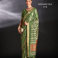 Silk Kota Silk Saree with Blouse for Premium Ethnic and Traditional Wear | ALL-HOLLAND SILK-27