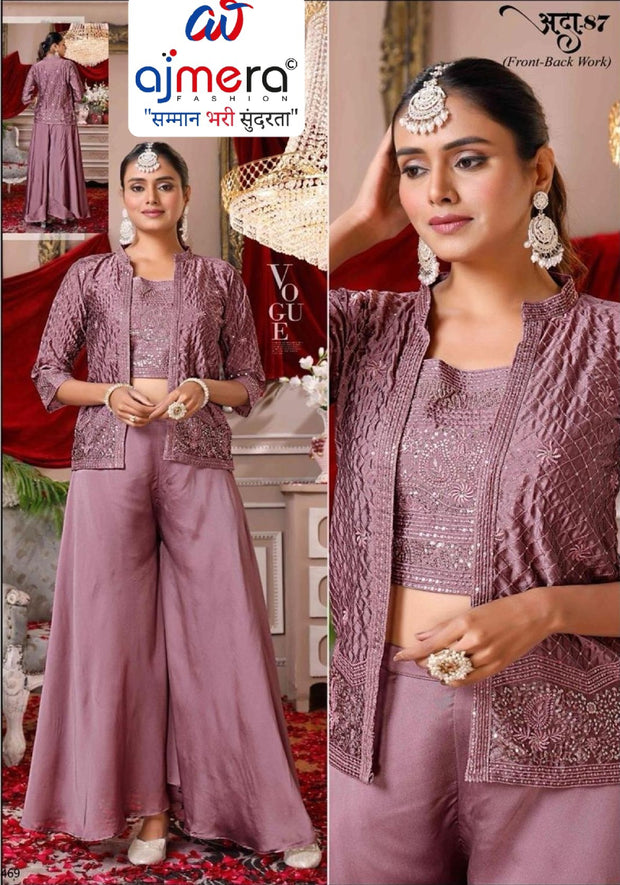 Elegant Georgette Designer Party Wear Gown for Women | SHP-ADDA-87