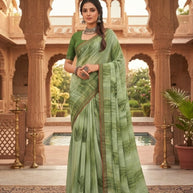 Stylish Printed Saree with Blouse Piece for Traditional Celebrations | PRM-MALDEEP