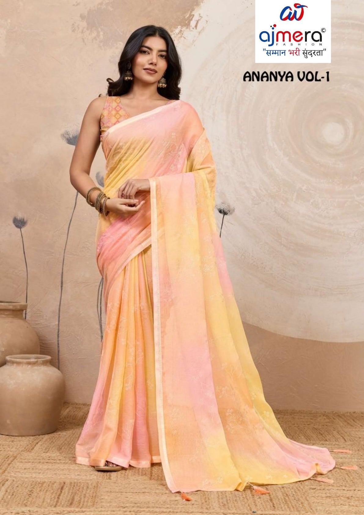 Chic Printed Saree with Blouse Piece for Sophisticated Ethnic Style  | RMF-ANANYA VOL-1