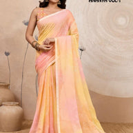 Chic Printed Saree with Blouse Piece for Sophisticated Ethnic Style  | RMF-ANANYA VOL-1