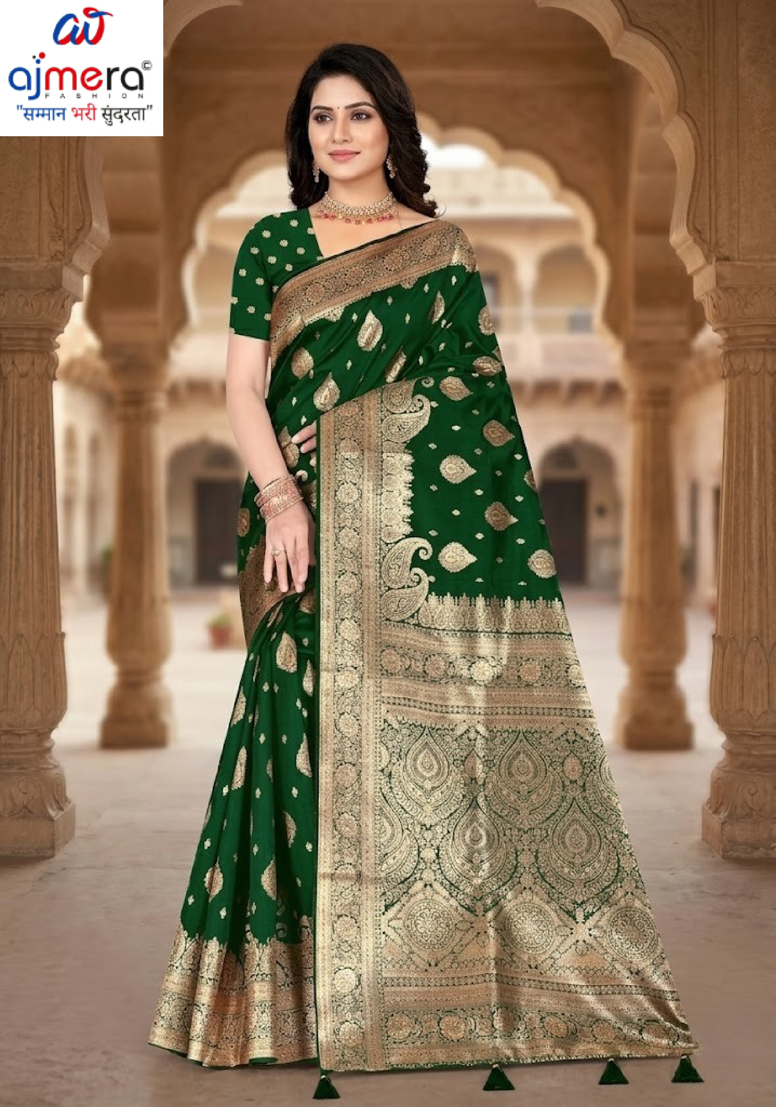 Designer Jacquard Silk Saree with Blouse Piece for Traditional Occasions | TUL-HANSJODA SILK VOL-15