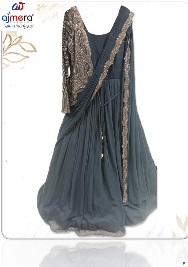 Designer Georgette Gown for Women | CRY-3362