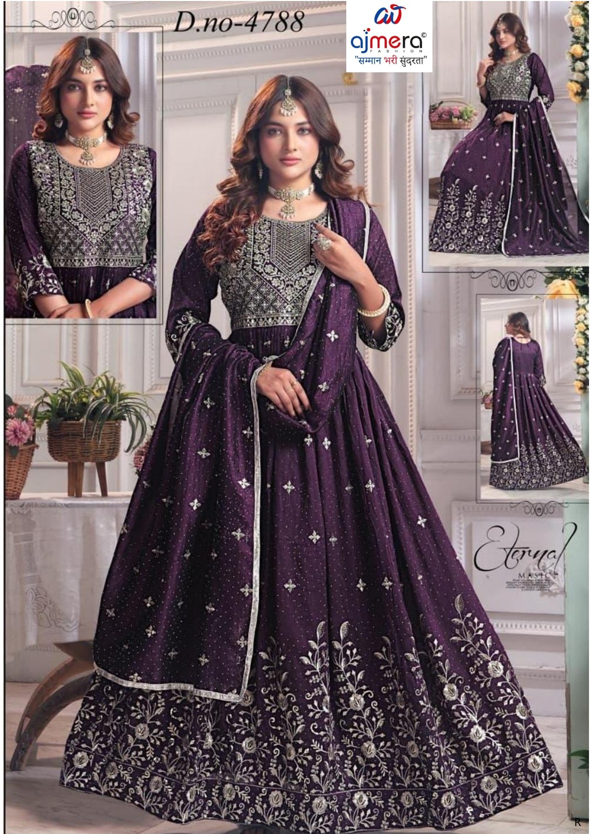 Wholesale Gown Dress Designer Georgette Gown for Women | KTX-4788-XL