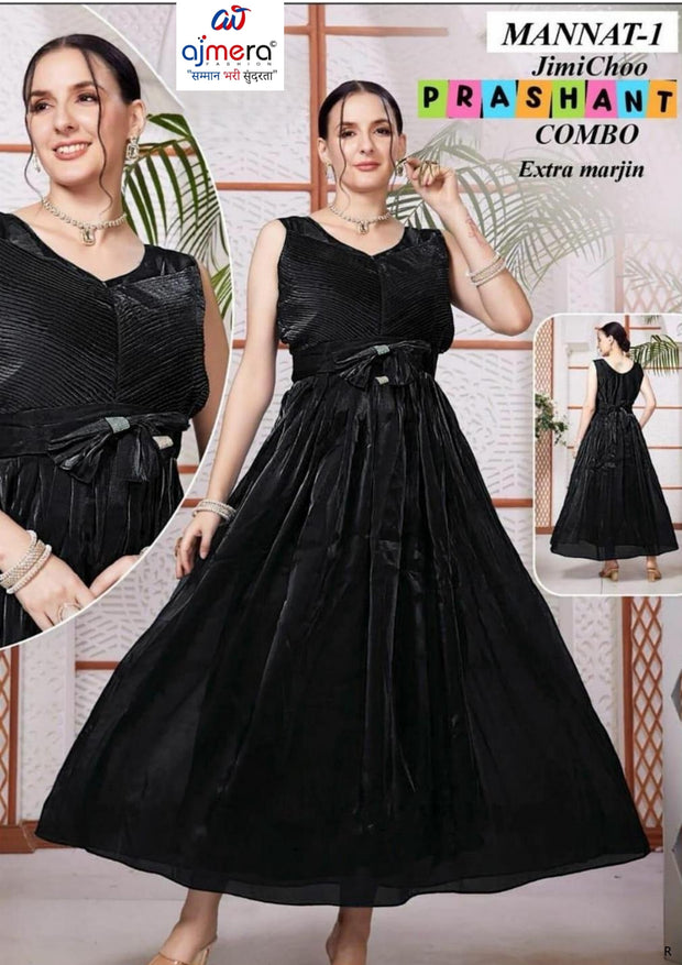 Elegant Designer Jimichu Party Wear Gown for Women | PSN-MANNAT-01