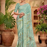 Chic Printed Saree with Blouse Piece for Sophisticated Ethnic Style  | RDD-PRACHI VOL-03