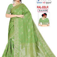 Graceful Jacquard Silk Saree with Blouse Piece for Timeless Ethnic Fashion | RAL-DSLR
