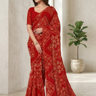 Contemporary Printed Saree with Blouse Piece for Premium Wear | RMF-SUHAGAN VOL-3