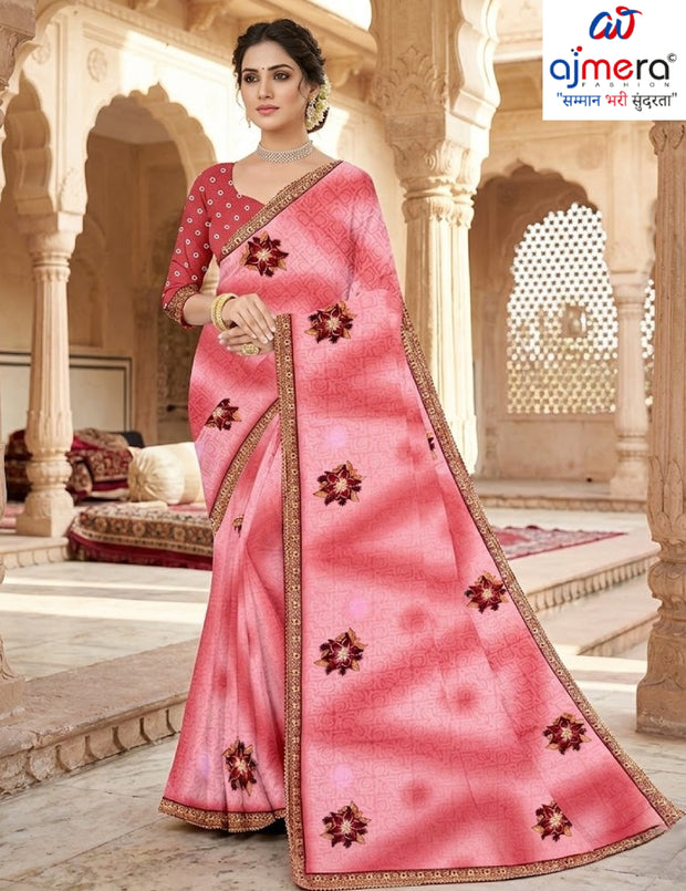Trendy Printed Saree with Blouse Piece for Women’s Ethnic Wardrobe  | TTS-RATNALEKHA