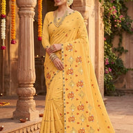 Daily Wear Cotton Saree with Without Blouse for Premium Ethnic and Traditional Wear | PJA-SANA