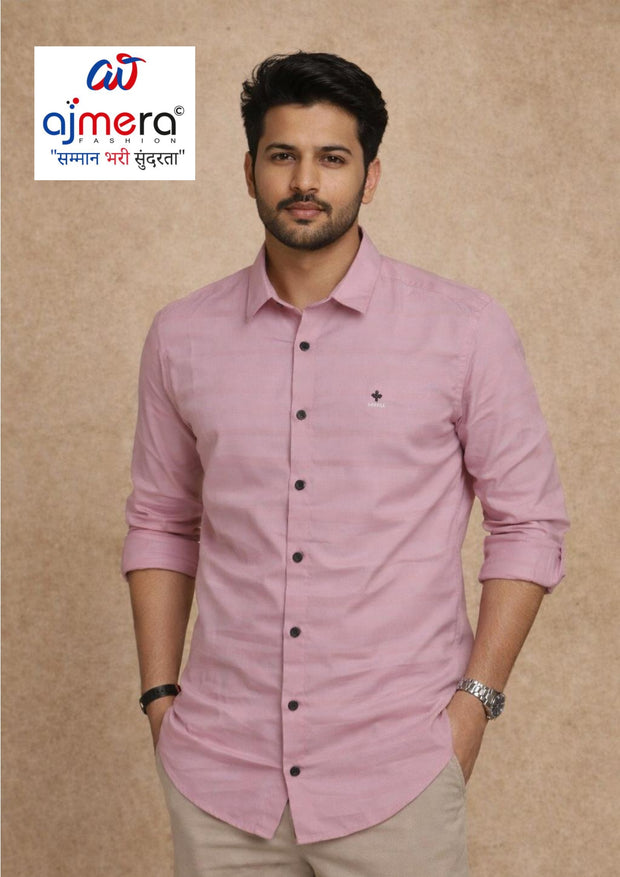 Mens Shirt Bulk Manufacturer India | MRS-LYCRA SELF LINING-A