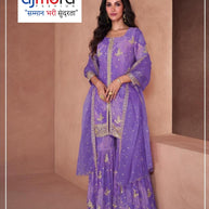 Elegant Chinon Ready-to-Wear Stitched Suit | FID-5297