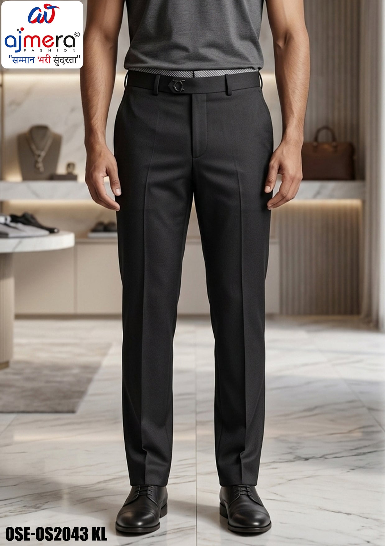 Premium Men's Formal Pant for Office & Business Wear | OSE-OS2043 KL