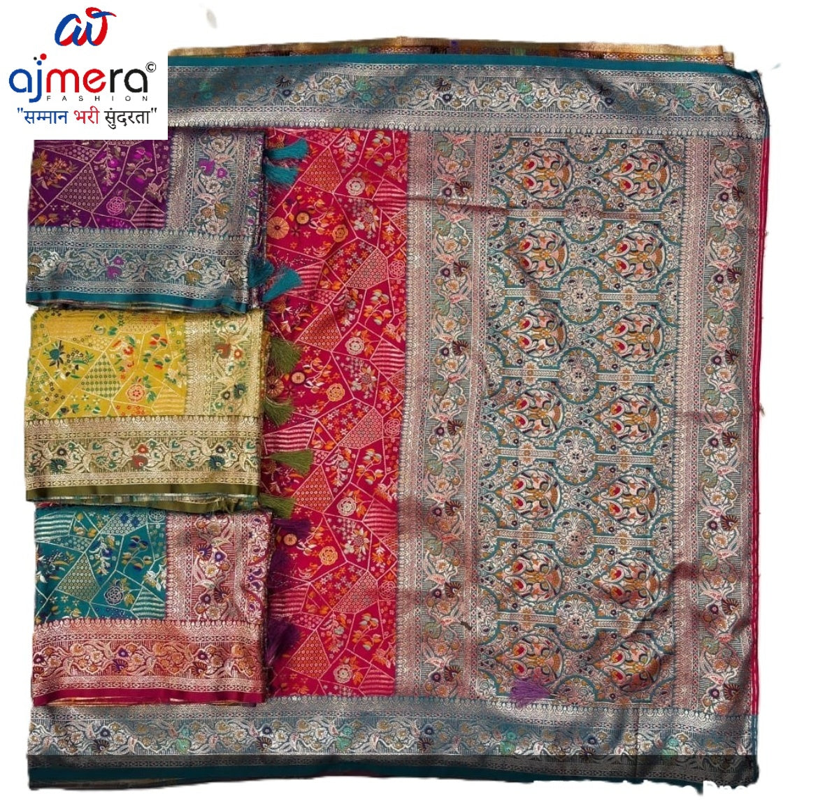 Exclusive Jacquard Silk Saree with Blouse Piece for Premium Cultural Wear | HLO-RAJSHREE-14