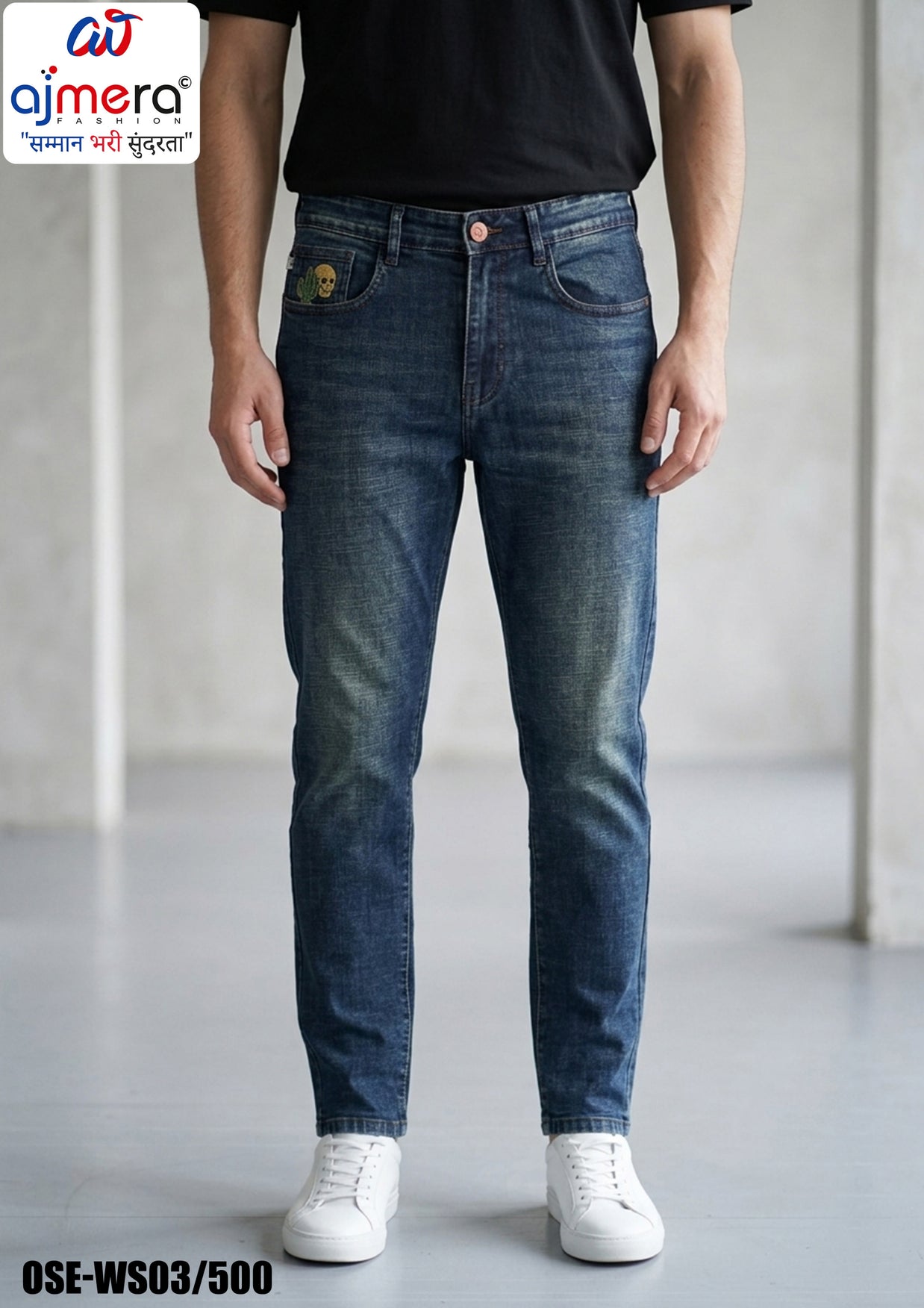 Premium Men's Denim Jeans for Casual & Everyday Wear | OSE-WS03/500