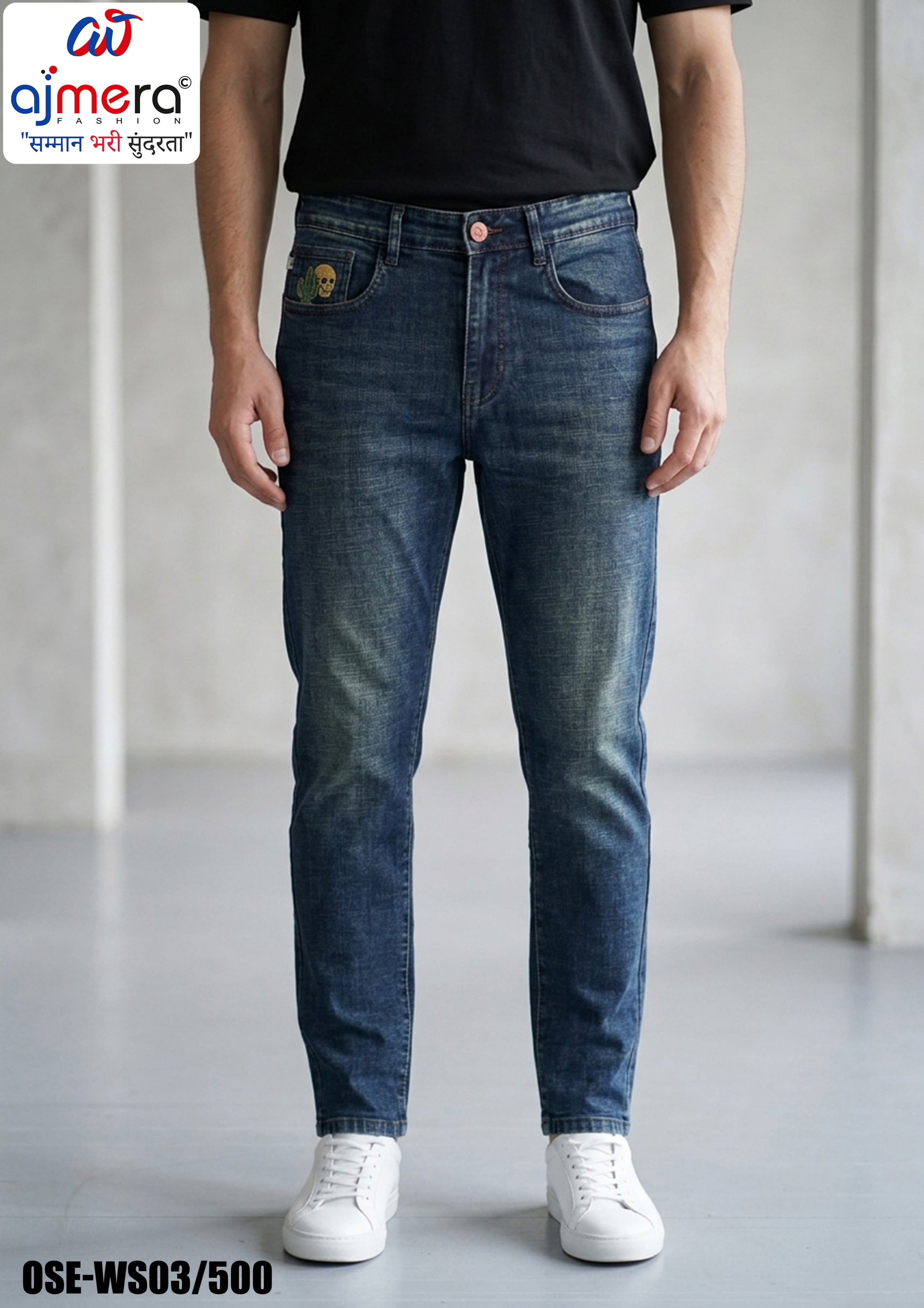 Premium Men's Denim Jeans for Casual & Everyday Wear | OSE-WS03/500