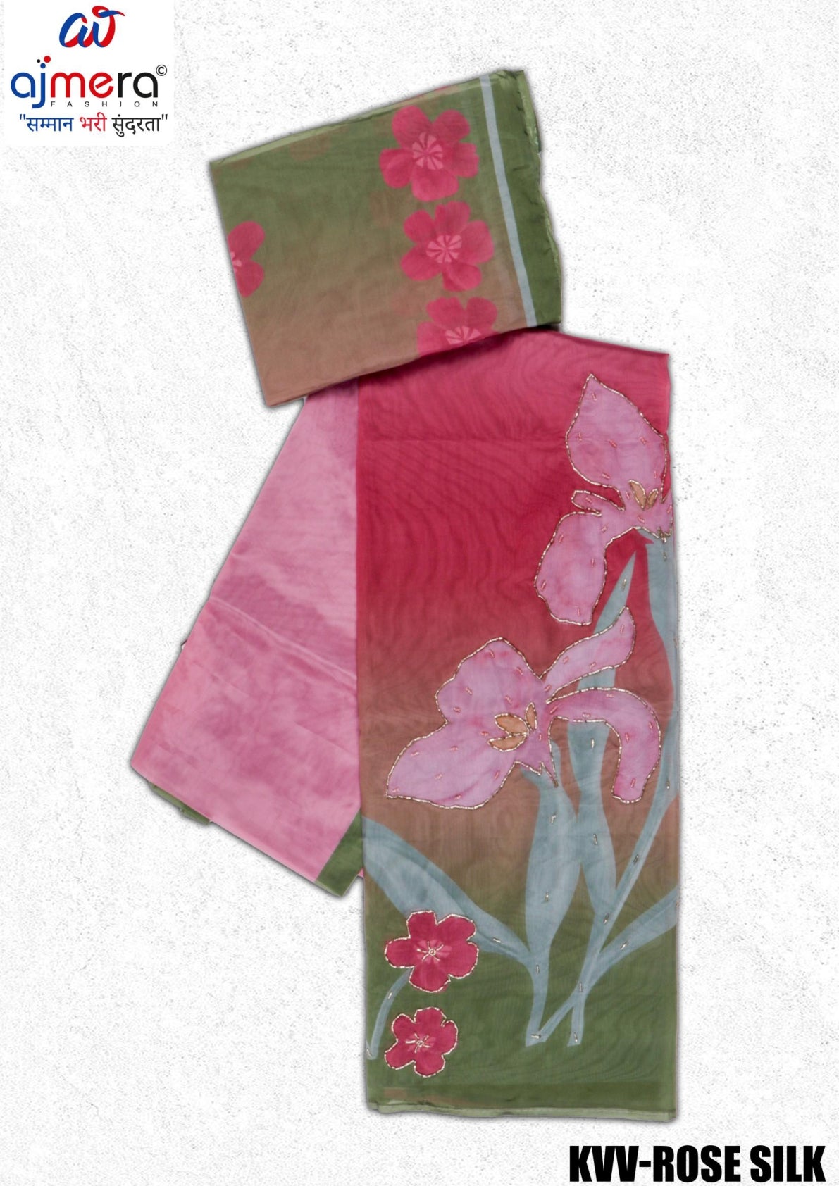 Luxury Organza Dress Material for Wholesale Fashion Stores | KVV-ROSE SILK