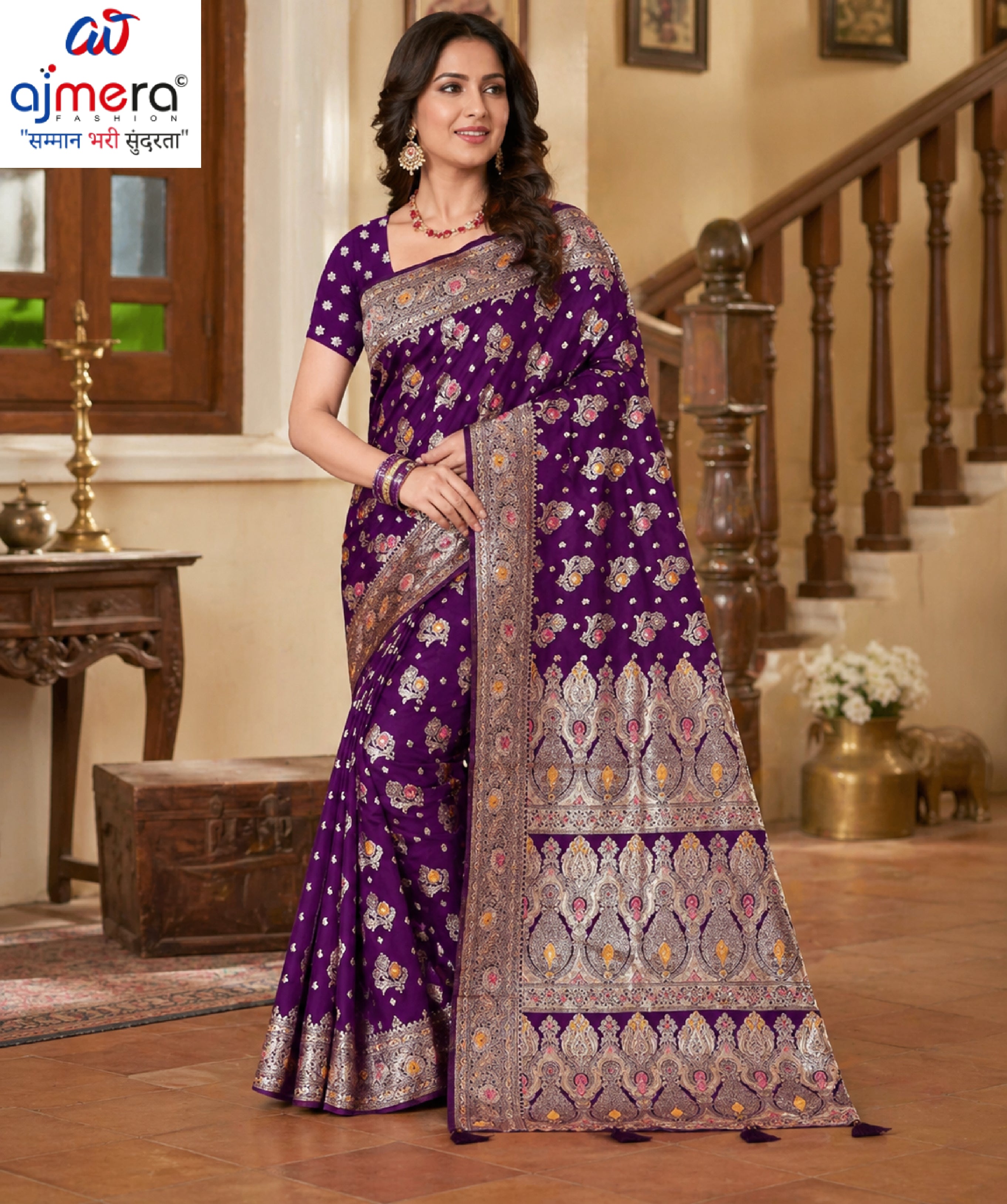 Luxury Jacquard Silk Saree with Blouse Piece for Wedding & Party Wear | TUL-CLEAR SILK VOL-23