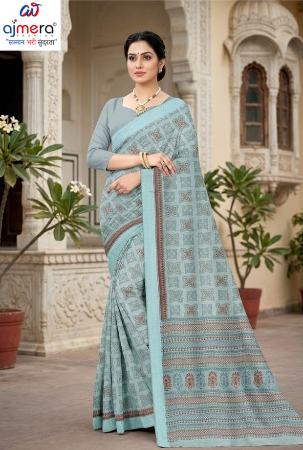 Wholesale Cotton Saree with Blouse Piece for Premium Ethnic and Traditional Wear | ANT-SHILPA-1