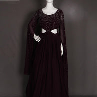 Designer Georgette Gown for Women | CRY-IR143