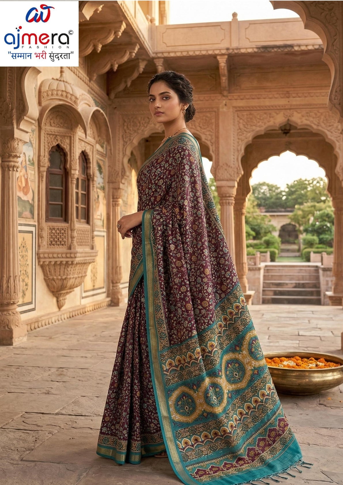Trendy Printed Saree with Blouse Piece for Women’s Ethnic Wardrobe  | RMF-BRIDAL VOL-7