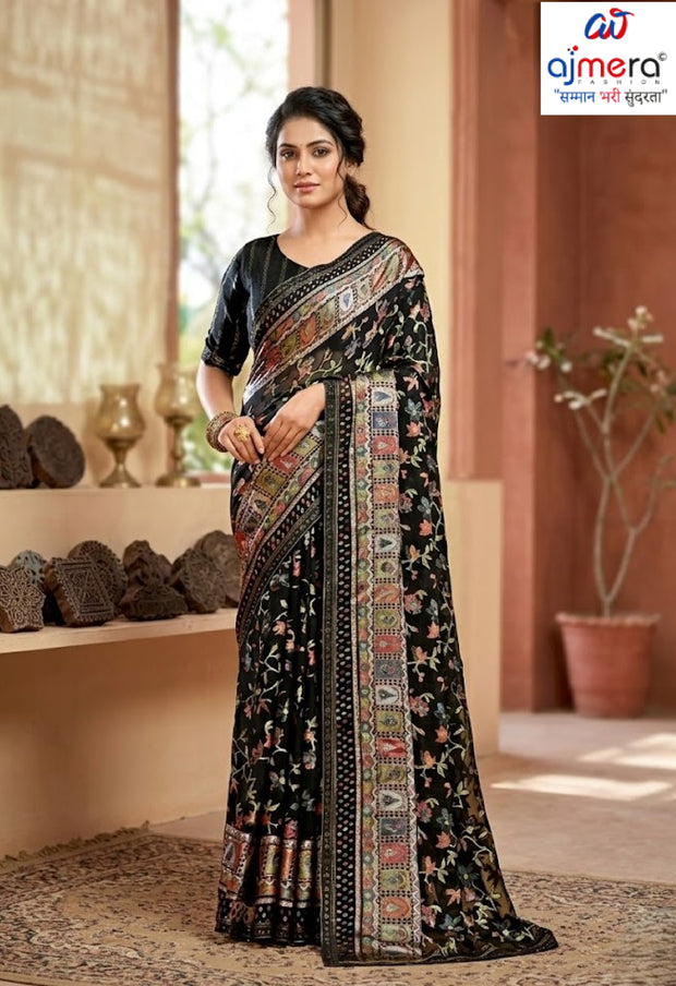 Elegant Printed Saree with Designer Blouse Piece for Festive Wear | RDD-AVISHA