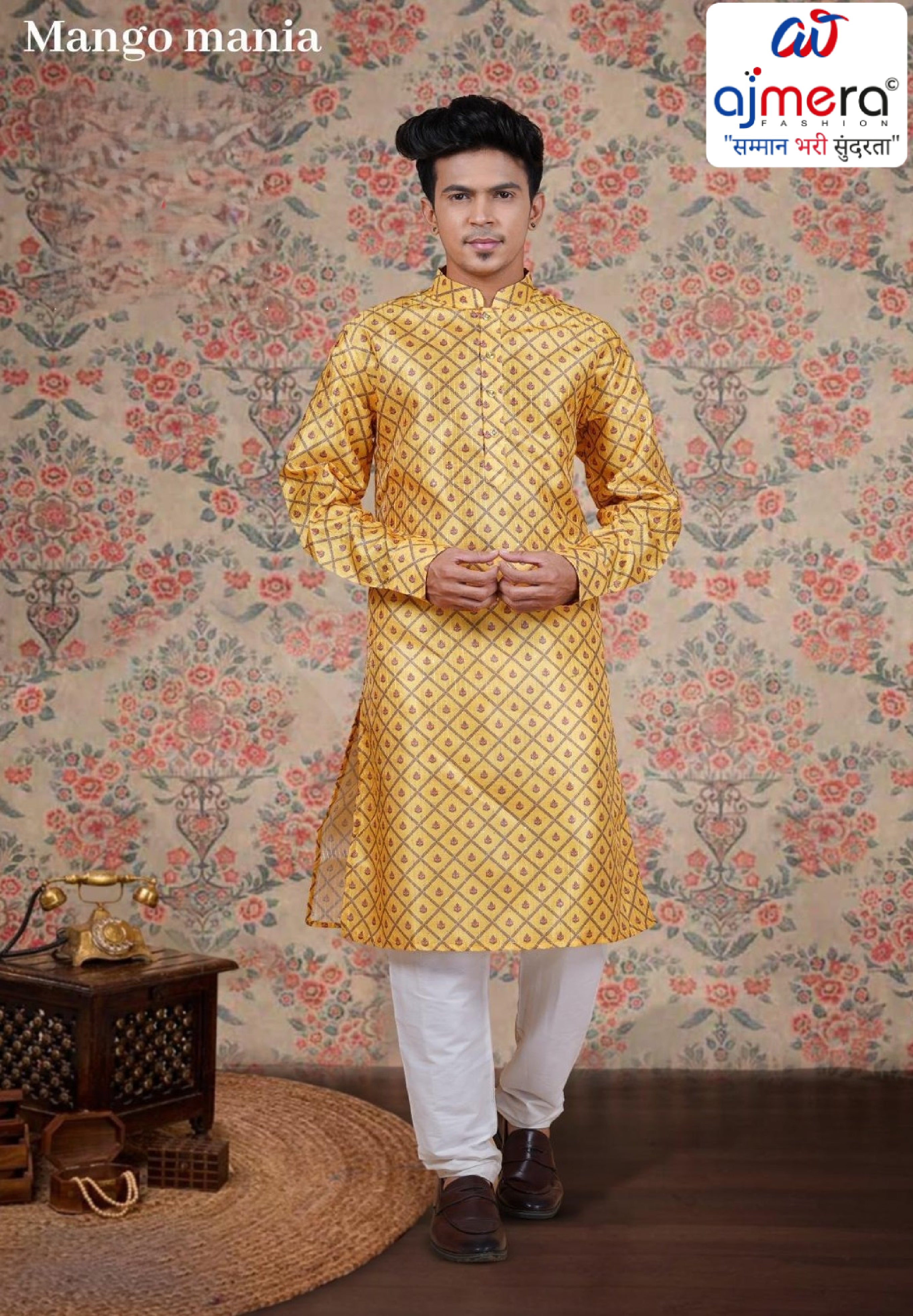 Premium Men's Kurta for Festive & Traditional Wear | KHE-MANGO-1601