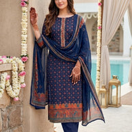 Premium Viscose Unstitched Suit Set | VAS-DESERT