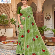 Stylish Printed Saree with Blouse Piece for Traditional Celebrations  | GPT-BIJLI-2