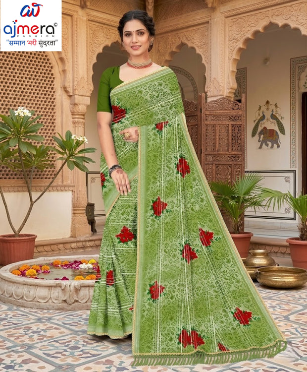 Stylish Printed Saree with Blouse Piece for Traditional Celebrations  | GPT-BIJLI-2