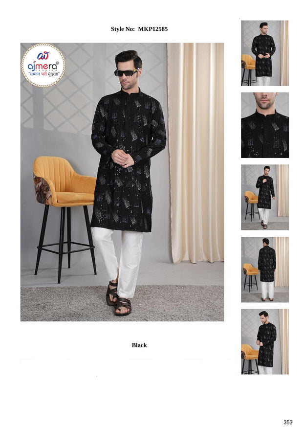 Premium Men's Kurta & Payjama for Wedding & Festive Wear | SNA-MKP12585