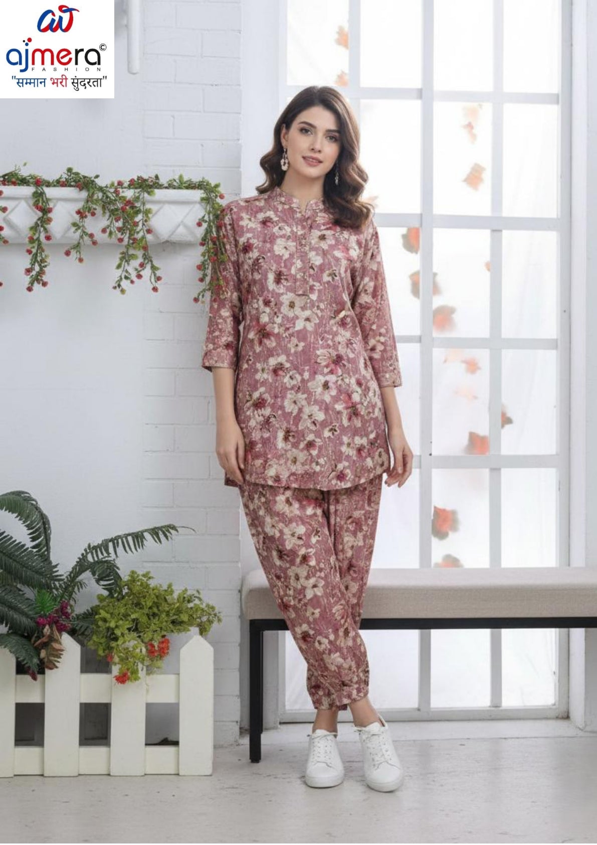 Designer Kurti Pant Set for Women | KRJ-MODAL PRINT