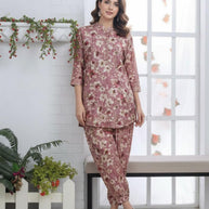 Designer Kurti Pant Set for Women | KRJ-MODAL PRINT
