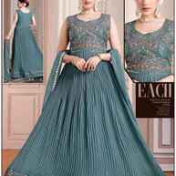Designer Georgette Gown for Women | PNC-3565