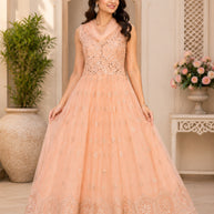 Elegant Designer Party Wear Gown for Women | SET-21692