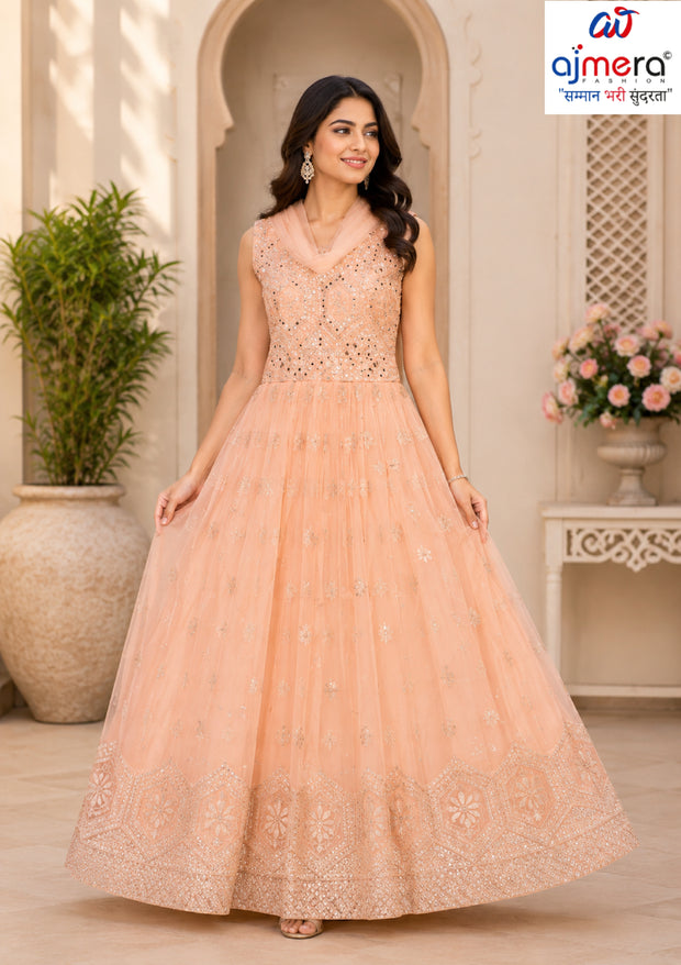 Elegant Designer Party Wear Gown for Women | SET-21692