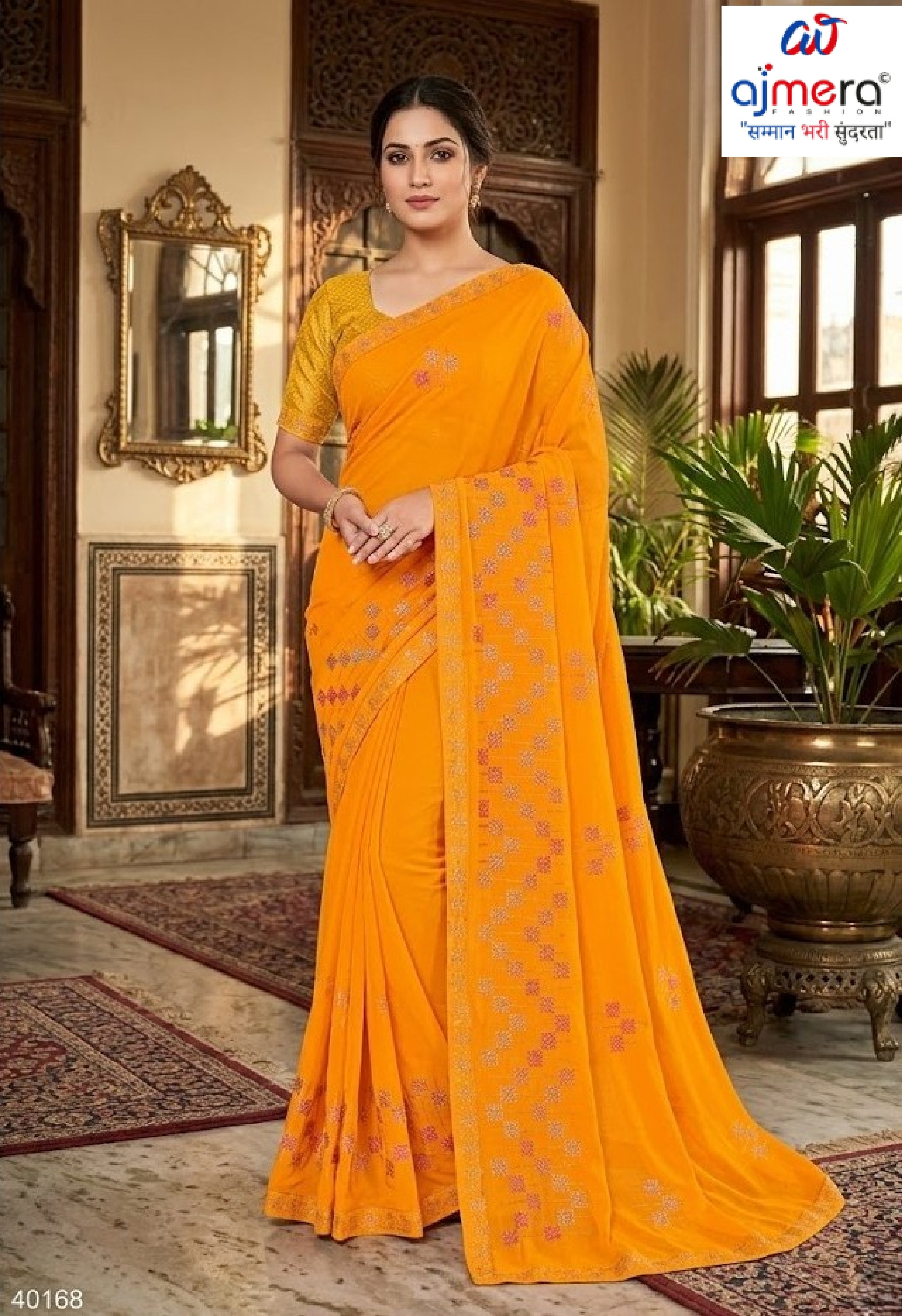 Modern Rapier Silk Matching Saree With Blouse Piece | RAL-LTD