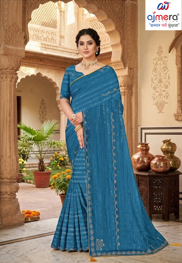 Printed Dyed Matching Saree with Blouse Piece for Premium Ethnic and Traditional Wear | TIK-BELLAVITA