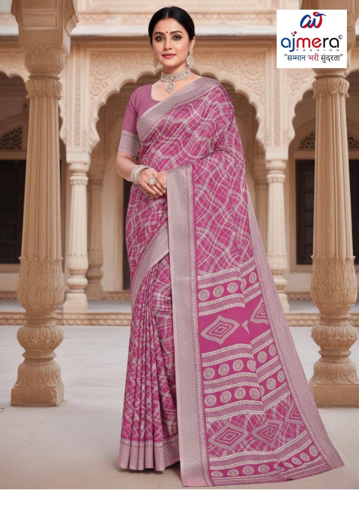 Versatile Rapier Silk Matching Saree With Blouse Piece | TWS-SPLASH-14