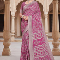 Versatile Rapier Silk Matching Saree With Blouse Piece | TWS-SPLASH-14