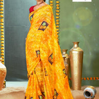 Beautiful Printed Saree with Blouse Piece for Cultural Celebrations | PRM-ANGOORI