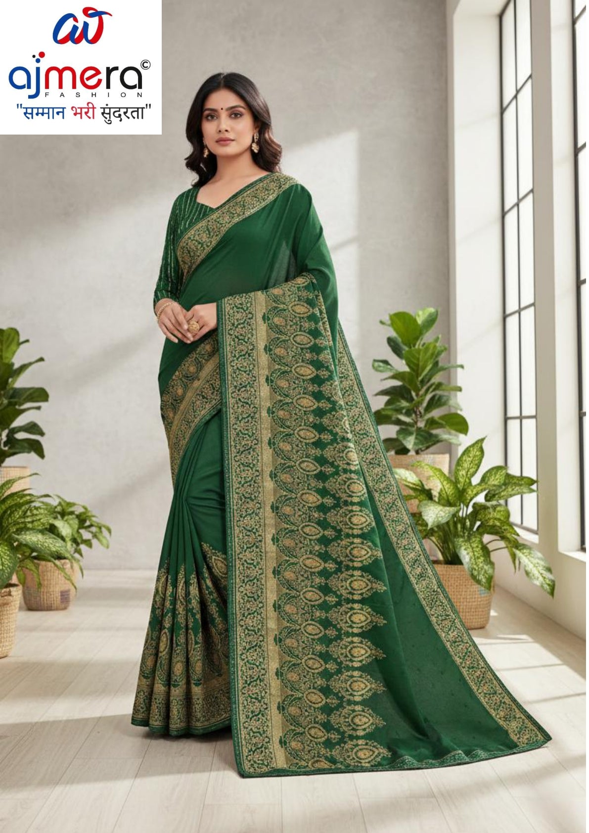 Weightless Print Loose Saree with Blouse for Premium Ethnic and Traditional Wear | MVN-OVERTIME