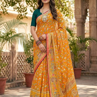 Exclusive Printed Saree with Blouse Piece for Elegant Ethnic Look | VDT-ZOYA BRASSO-32