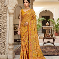 Exclusive Printed Saree with Blouse Piece for Elegant Ethnic Look  | RDD-MRUNALI