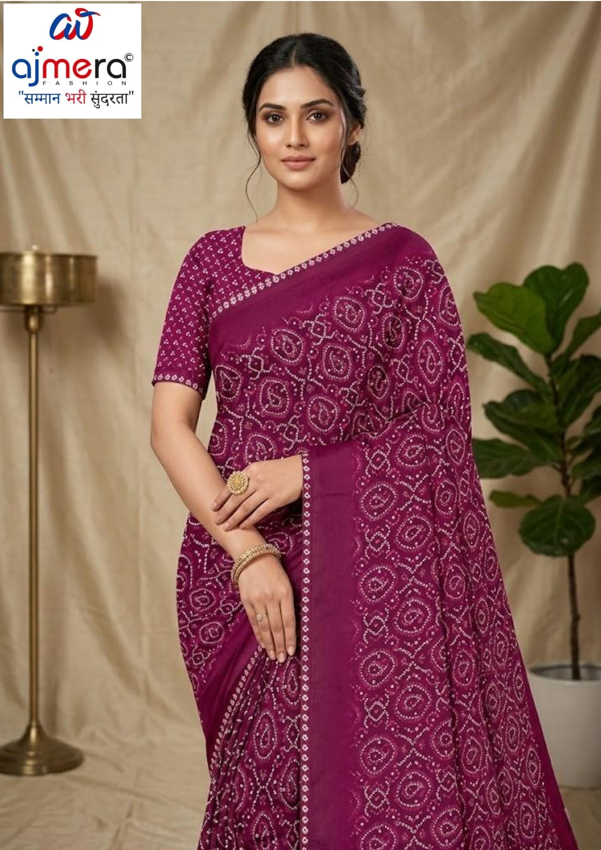 Exclusive Printed Saree with Blouse Piece for Elegant Ethnic Look  | SSR-HOLDEN