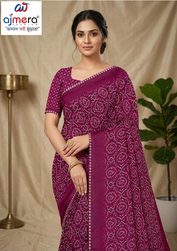 Exclusive Printed Saree with Blouse Piece for Elegant Ethnic Look  | SSR-HOLDEN