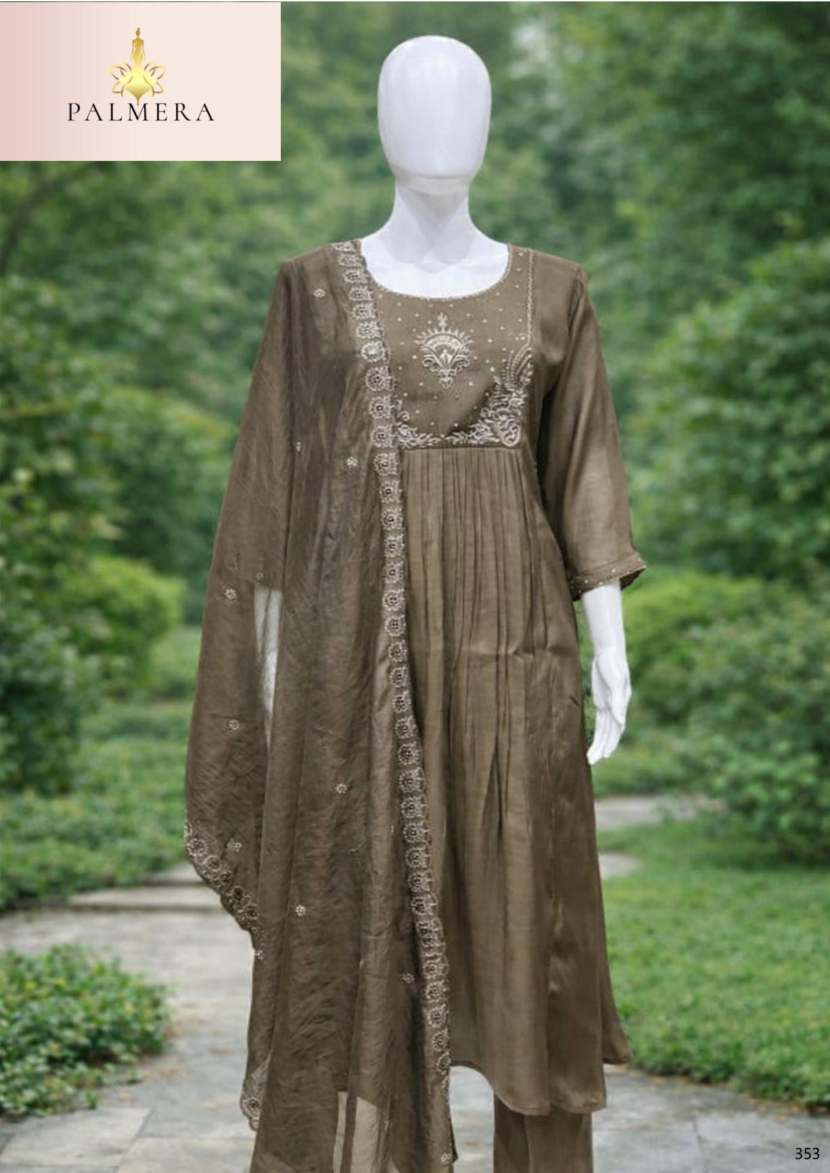 Elegant Designer Palmera Kurti Set for Women | MIK-342B